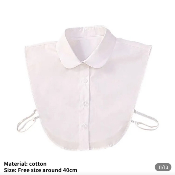 White Detachable Shirt Collar for Women - Picture 5 of 5